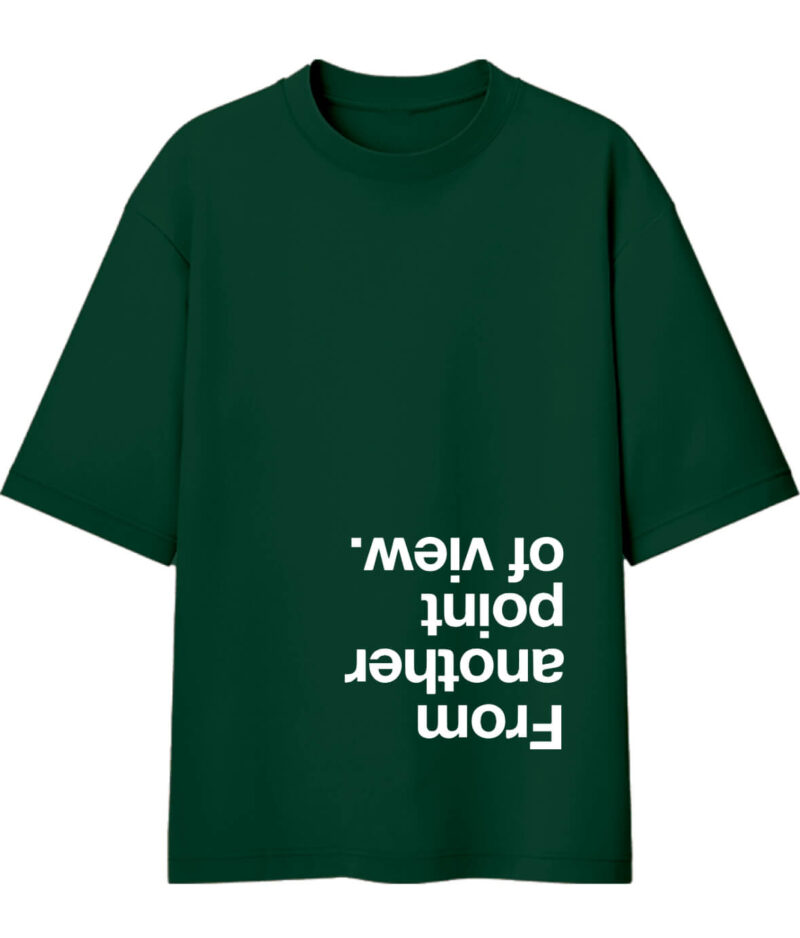 Green Point Of View Oversized Tshirt