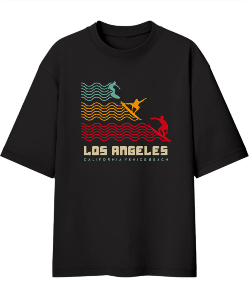 Black Los Angeles Oversized TShirt