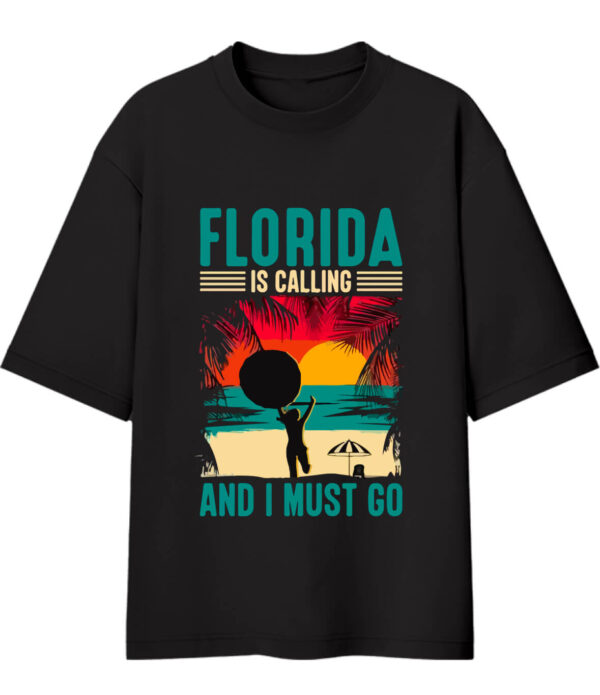 Black Florida Oversized Tshirt