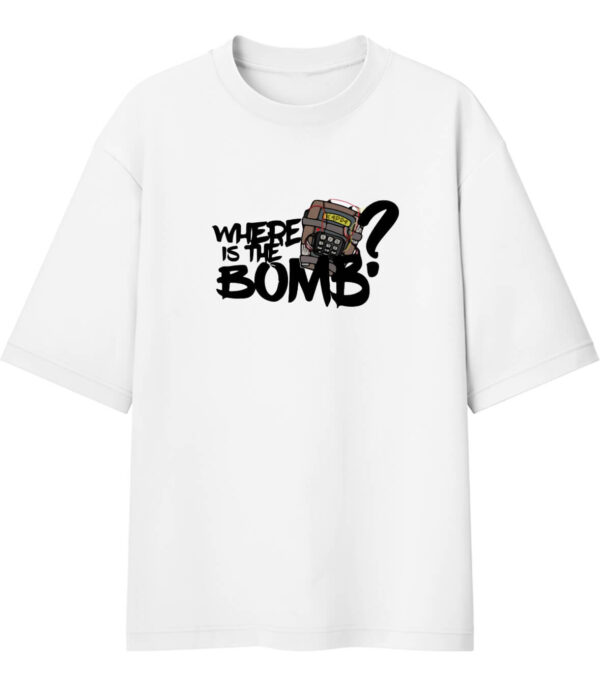 White Bomb Oversized Tshirt