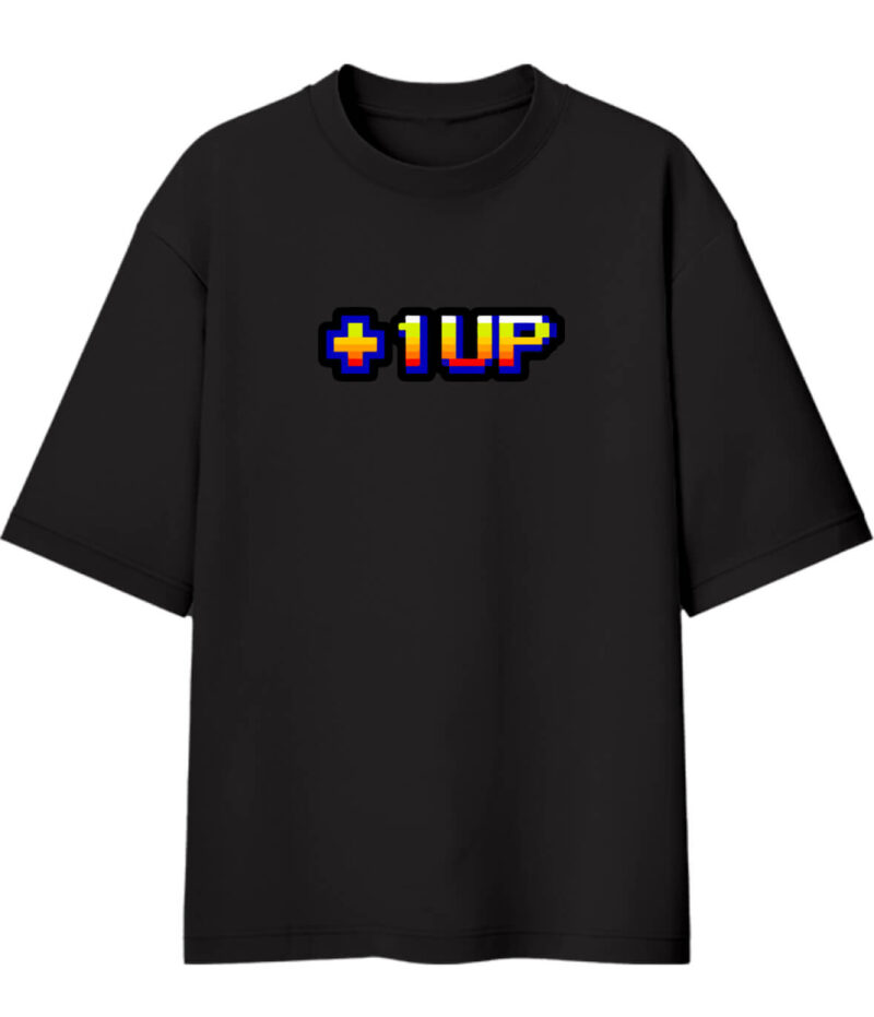 Black Up Oversized Tshirt