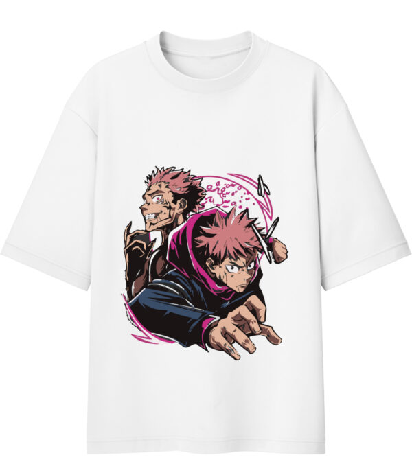 White Sukuna Oversized Tshirt