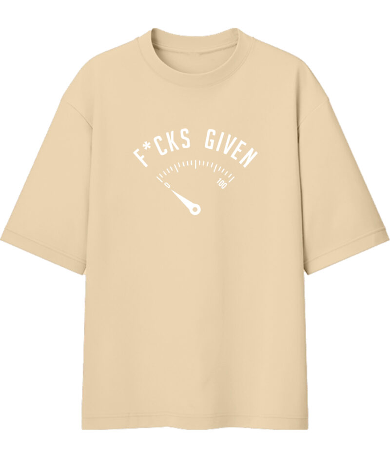 Sandal F*cks Given Oversized Tshirt