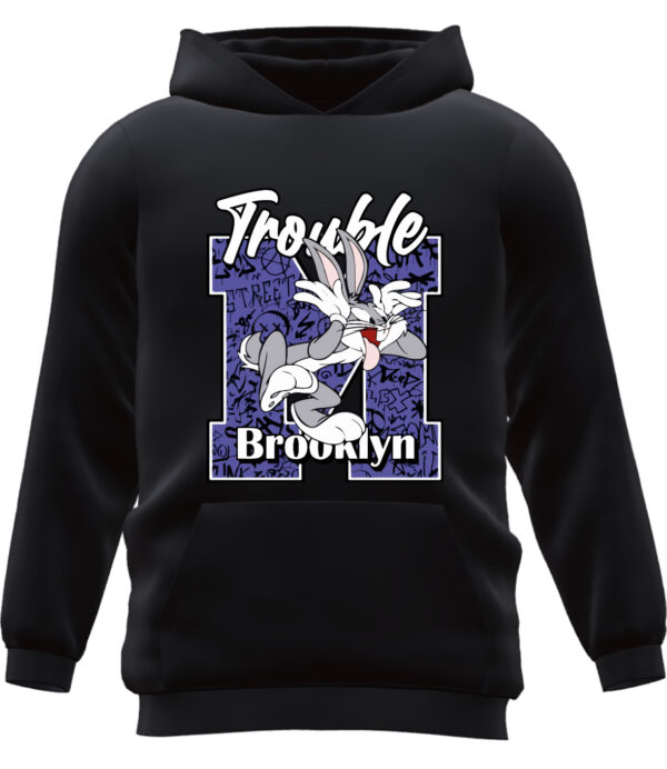 Black Trouble Brooklyn Hoodie