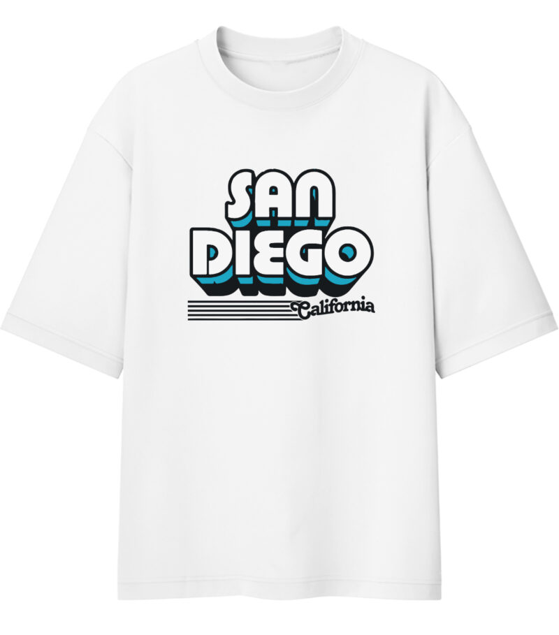 White San Diego Oversized Tshirt