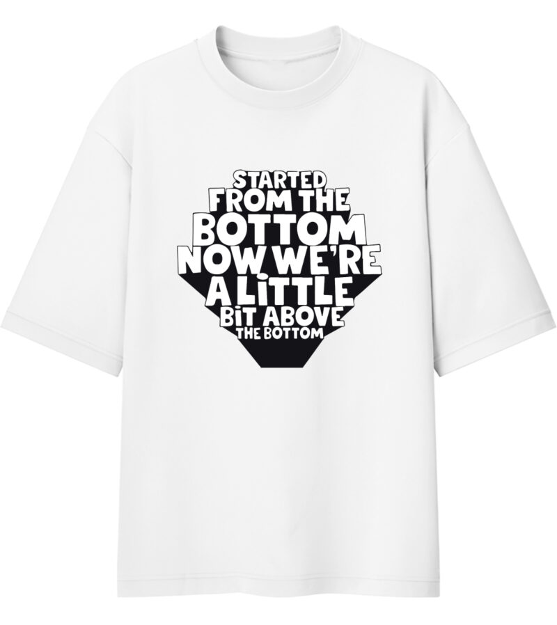 White quotes Oversized Tshirt