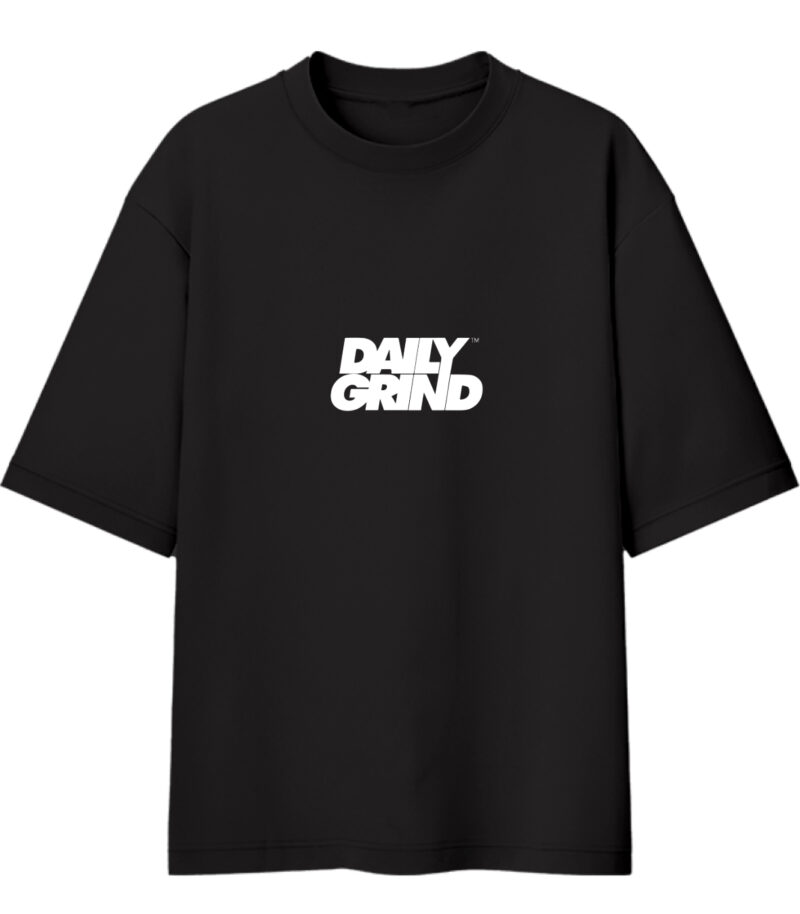 Black Daily Grind Oversized Tshirt