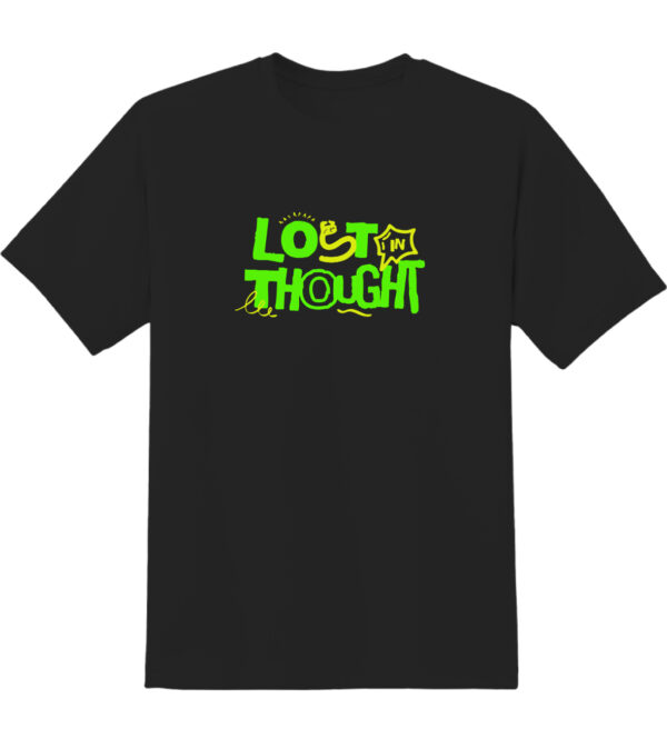 Black Lost in Thought Regular Tshirt