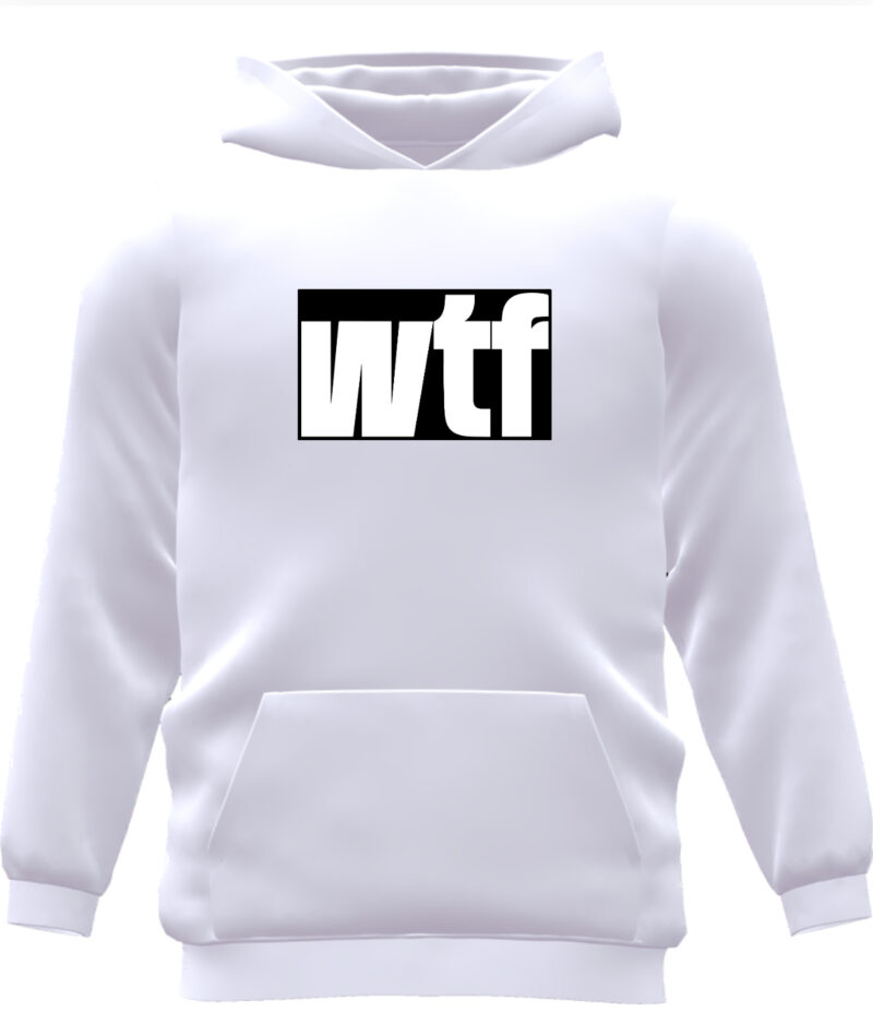 White WTF Hoodie